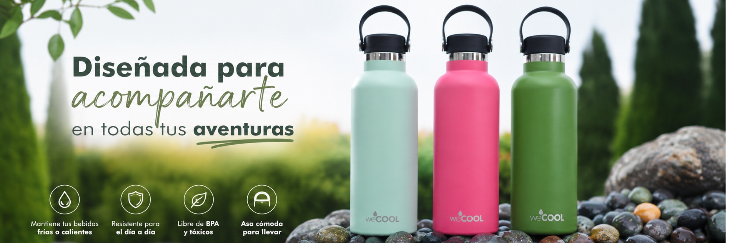 Botellas Térmicas de Acero Inoxidable marca weCOOL
